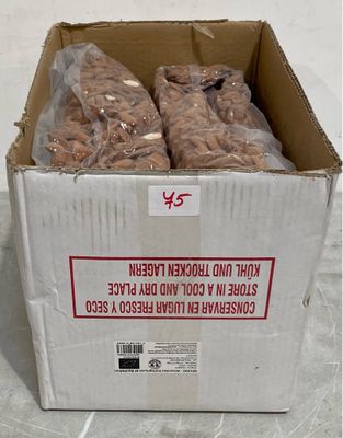 a box of food that is sitting on the floor