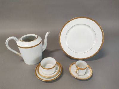 two cups and a saucer on the table
