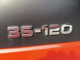 a close up of a car ' s emblem on the back of the car