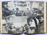 an open book with a picture of a group of men in military uniforms