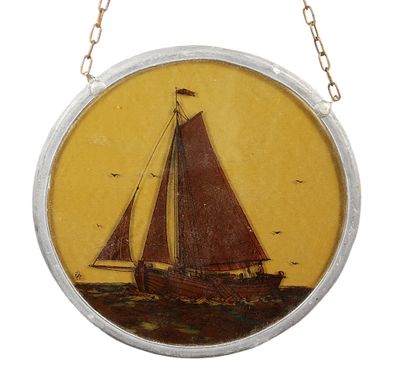 a picture of a picture of a sailboat in the water