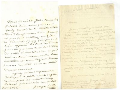 George SAND ( 1804 - 1876 ) 1 lettre autographe signée de Pa… - Photo 1