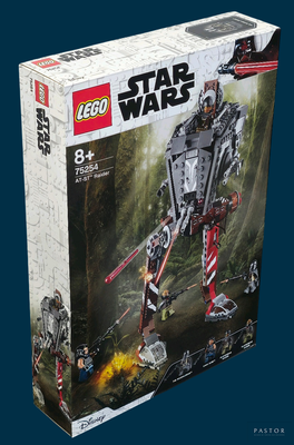 a box with a lego star wars action figure in it