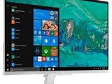 un écran d'ordinateur blanc affichant Windows 10