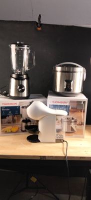 Lot de cafetière, cuiseur à riz et blender