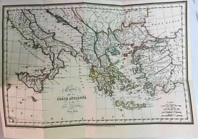 une vieille carte de l'Empire romain datant du milieu du XIXe siècle