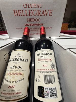 Château BELLEGRAVE 2021 Médoc Cru Bourgeois - 60 Bouteilles