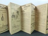 three open book covers with a drawing of a man and a woman