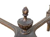a close up of a metal object on a white background
