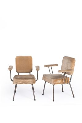 two chairs with armrests and a chair with armrests and a chair with armrests and a chair with armrest and armrests