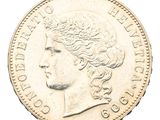 une image représentant une pièce de monnaie sur laquelle figure le visage d'une femme