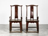 pair of antique chinese chairs in the style of the ming dynasty