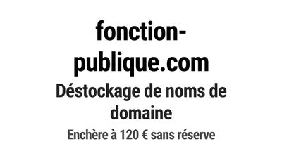 Nom de domaine fonction-publique.