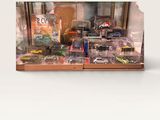 a picture of a display case with toy cars on it