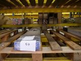 a box on a pallet in the middle of a warehouse