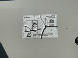 a sticker on the back of a car that has a map on it