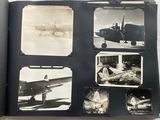 an open book with pictures of airplanes on it