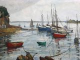 de nombreux bateaux amarrés dans l'eau