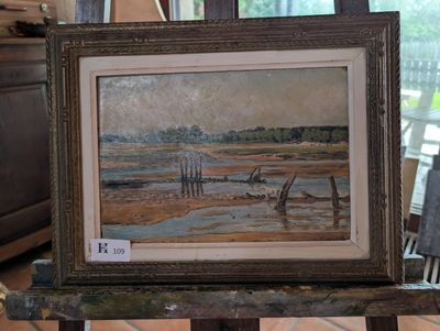 une image d'une image d'une peinture sur un chevalet