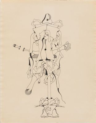 une image représentant un dessin d'un homme et d'une femme assis sur une chaise