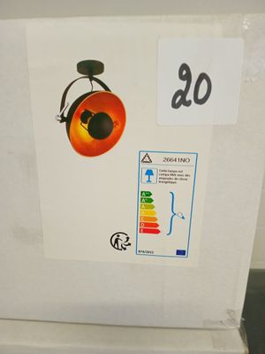 @@@ 2 plafonnier FUZIO noir et doré - NEUF EN CARTON - VENDU…