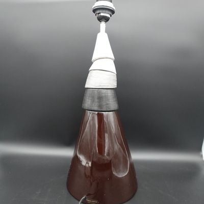 François CHATAIN (XX-XXI) Lampe conique à éléments superposé…
