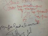 a piece of paper that has writing on it