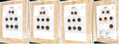 quatre photos représentant différents types de pièces, accrochées au mur
