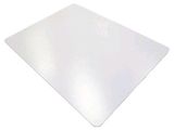 un gros plan d'un tapis de souris blanc posé sur une surface blanche