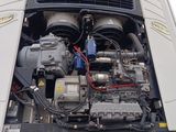 a truck with a large engine in the back of it