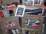 a carton full of assorted items in a warehouse