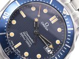 an image of a close up of a wrist watch with a blue dial