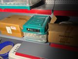 many boxes of food on the shelves in the store