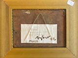 a picture of a sign hanging on the wall of a room