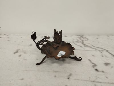 Dans l'esprit de Ferdinand Marrou Bougeoir à main en fer for… - Photo 1