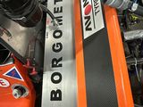 a close up of the engine of a race car