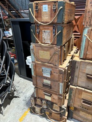 10 caisses militaires en bois - Photo 1