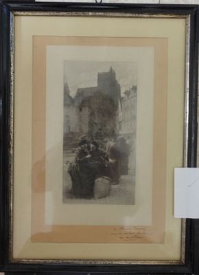 une photo d'une photo représentant un homme et une femme assis sur un banc