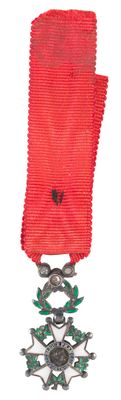 an image of a red ribbon with a star on it