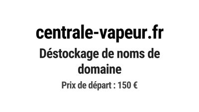 Nom de domaine centrale-vapeur.