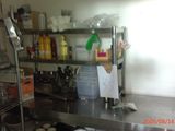 an image of a commercial kitchen with stainless steel appliances