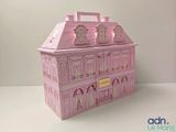 a pink box that is sitting on a table