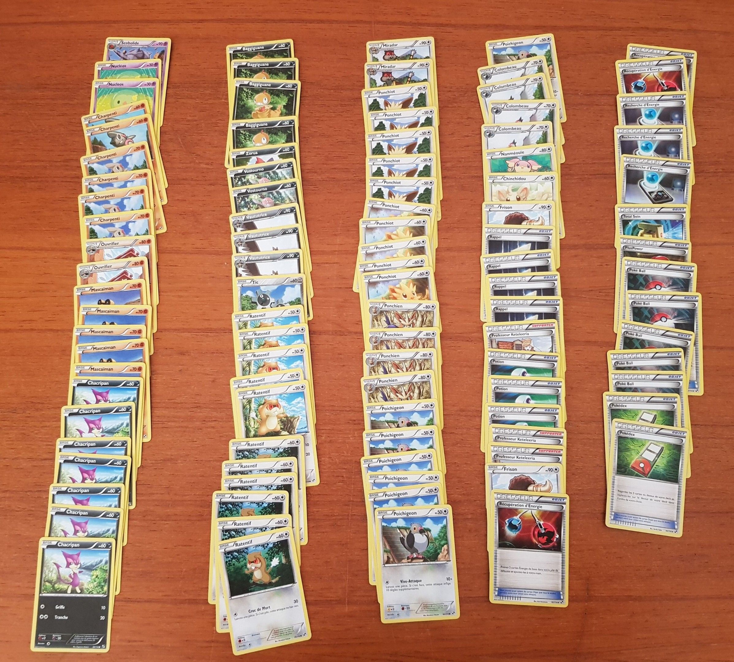POKEMON - 101 Cartes noire et blanc de base Inclus un plus g…