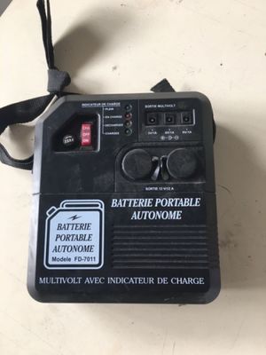 battery portable autonome with battery indicator and charger for sale