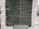 a large box with a window in it sitting on a pallet