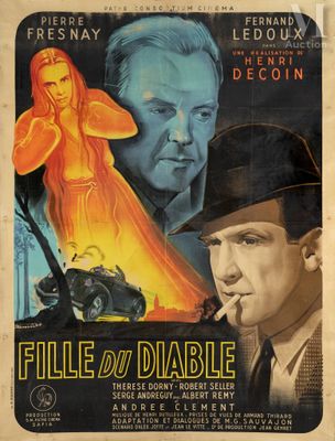file d ' or diable - 11 x 17 movie poster - french style a