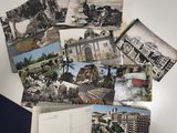 many old postcards on a table with pictures on them