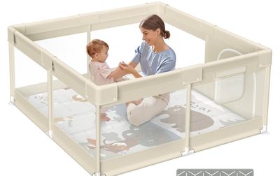 Fodoss Parc BÃ©bÃ©, 120X120cm Parc Avec Tapis, vendu en Ã©ta…