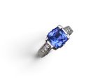 a sapphire and diamond ring