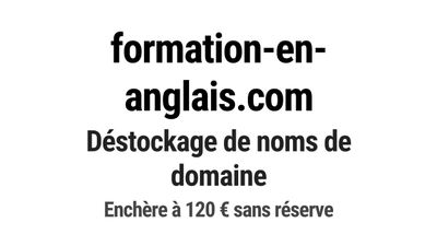 Nom de domaine formation-en-anglais.